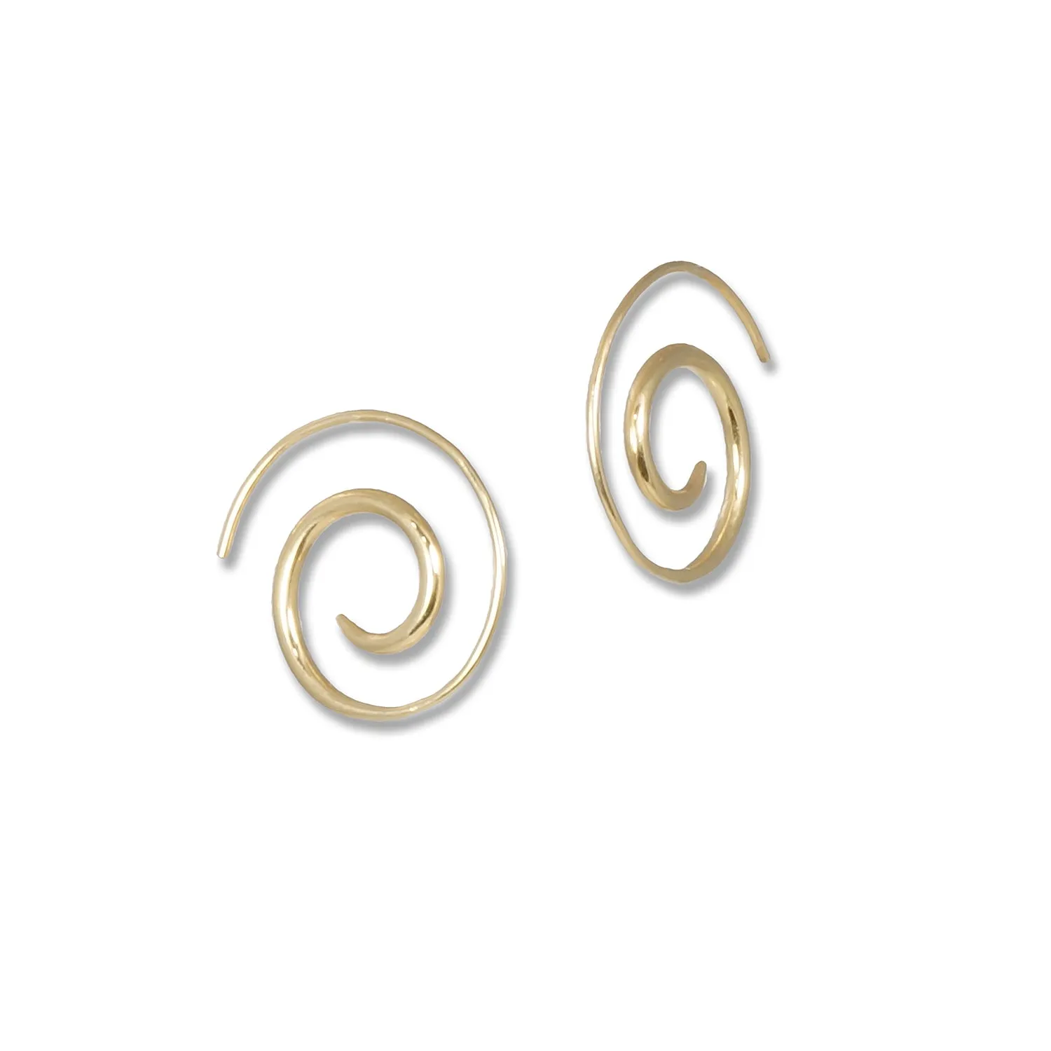 Swirl Hoops 18k Vermeil