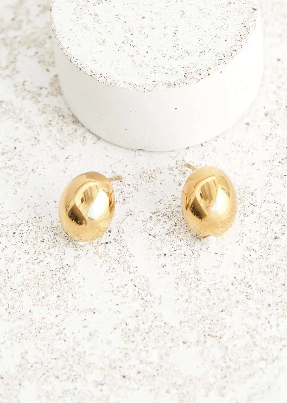 TAMSYN OVAL STUD EARRINGS