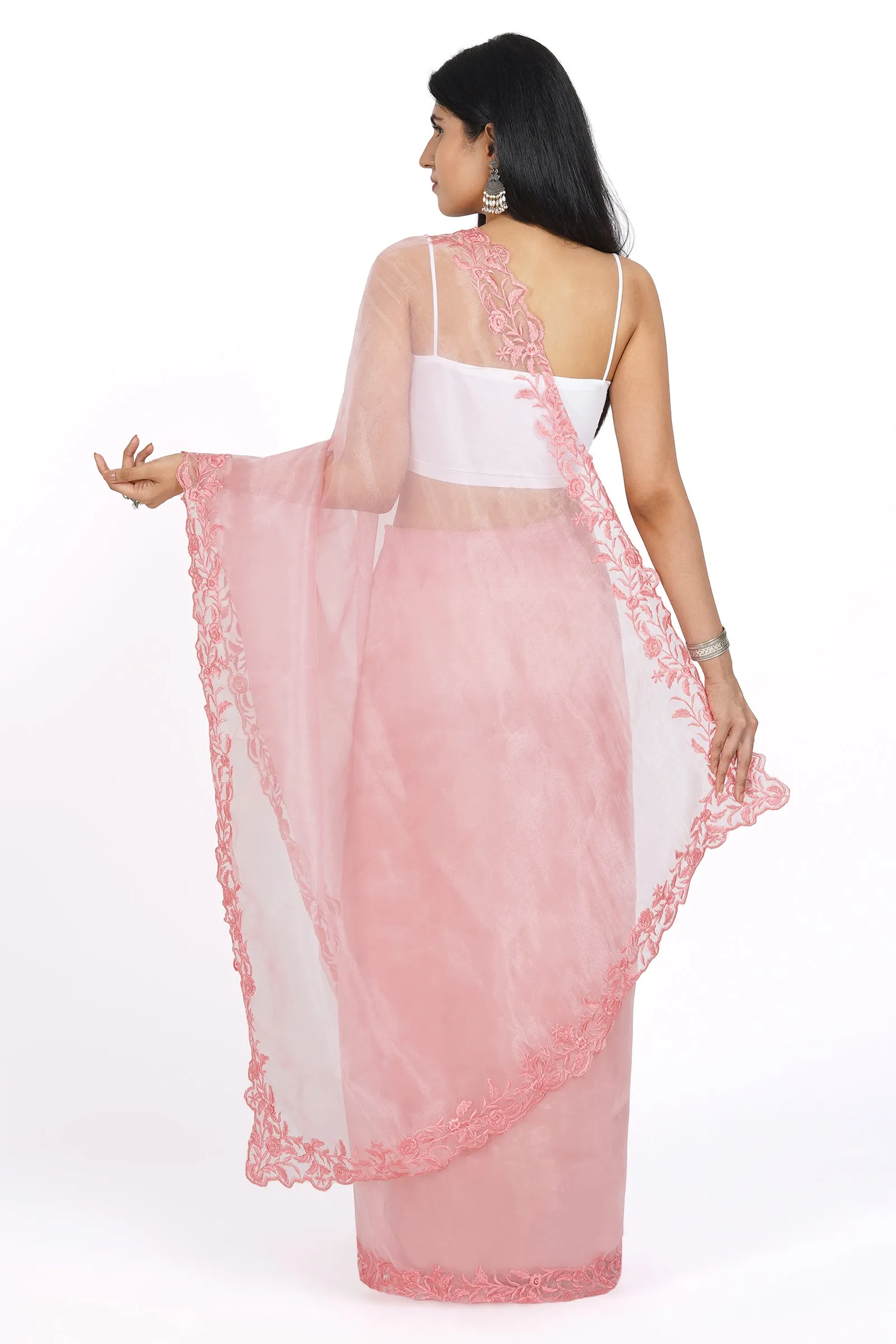 Teejh Blossom Breeze Organza Saree