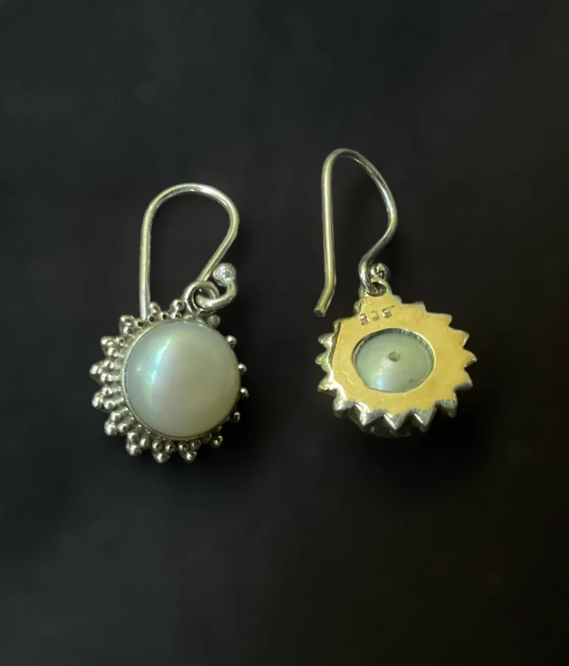 The Asmi Silver Gemstone Earrings