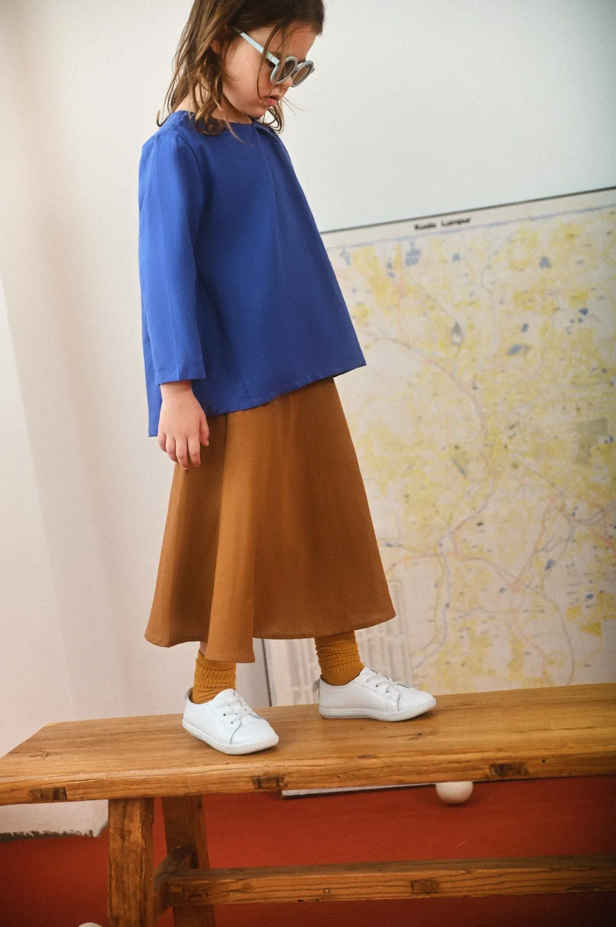 The Champions Pleat Blouse - Royal Blue