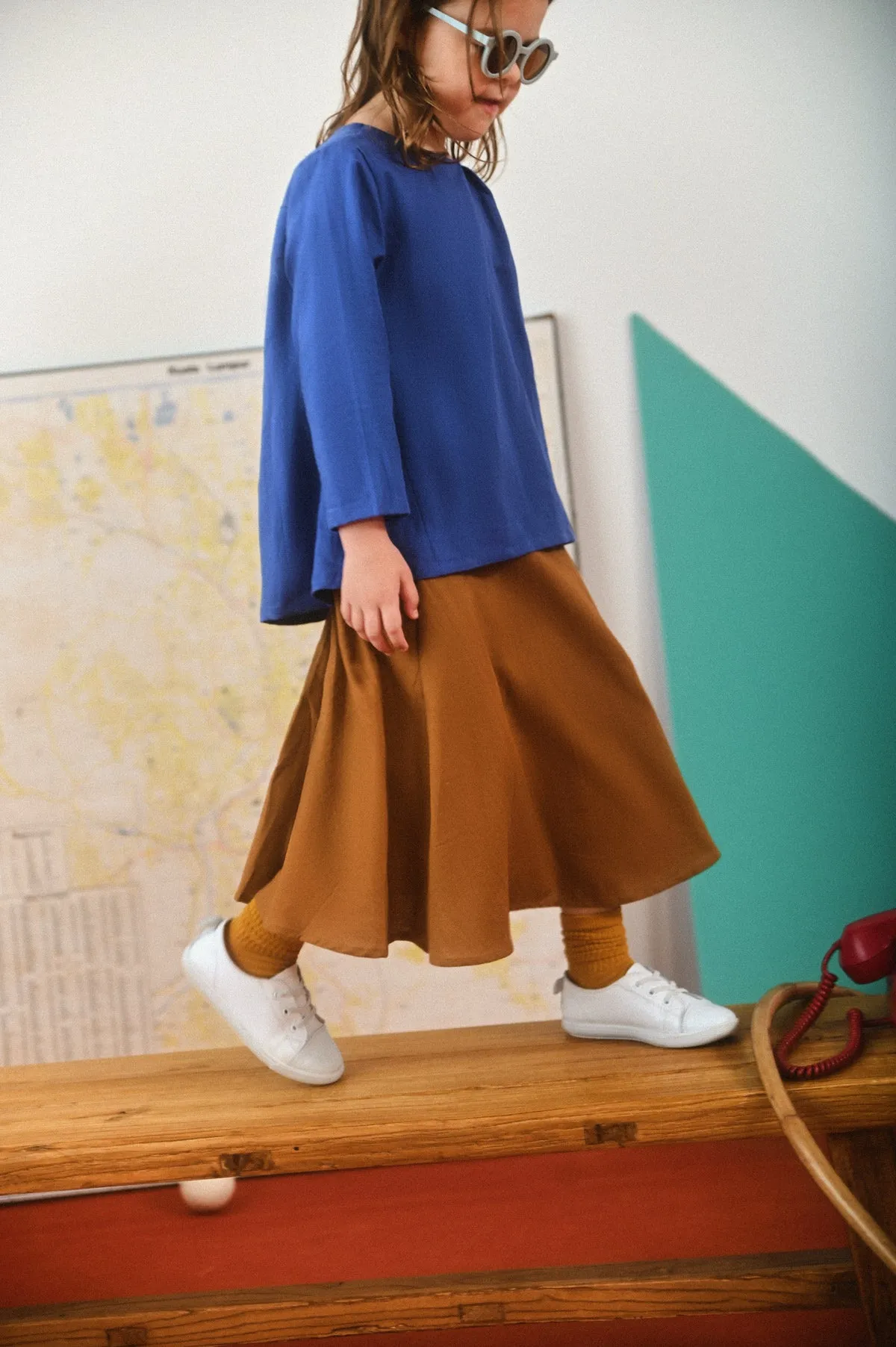 The Champions Pleat Blouse - Royal Blue