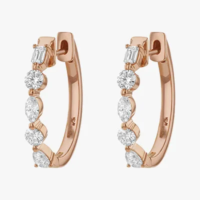 The Multi Shape Diamond Hoops