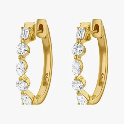 The Multi Shape Diamond Hoops