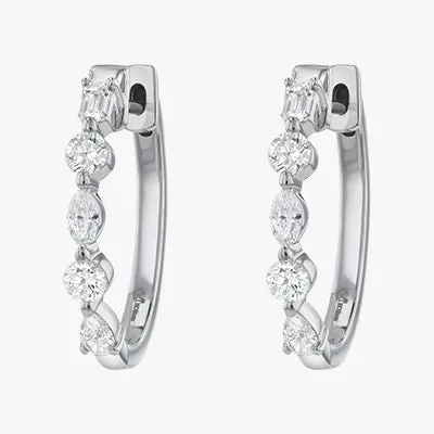 The Multi Shape Diamond Hoops