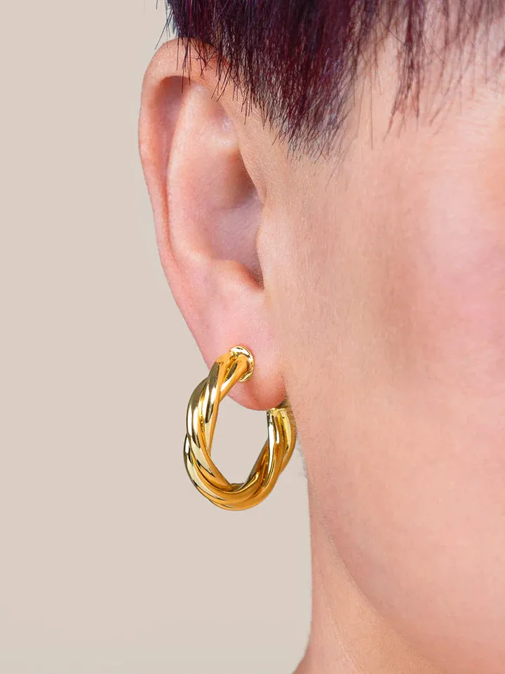 Twisted Hoop Earring